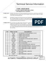 Technical Service Information: Automatic Transmission Service Group