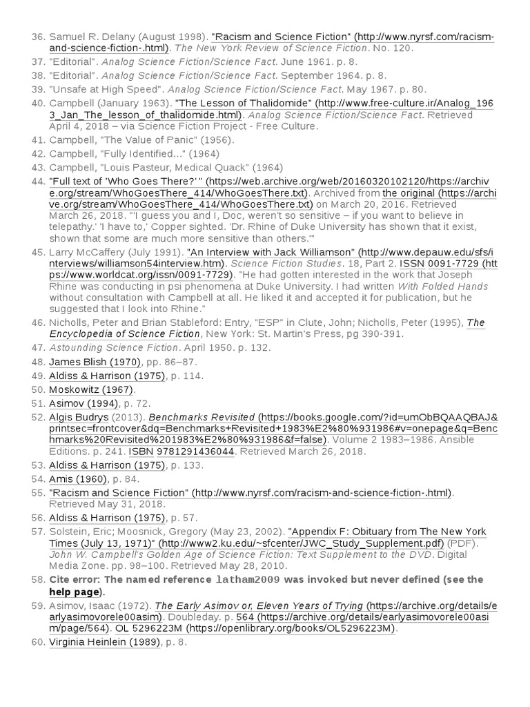 The Encyclopedia of Science Fiction PDF American Speculative Fiction Science Fiction