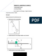 Movimiento Armónico Simple: Conceptos Fundamentales