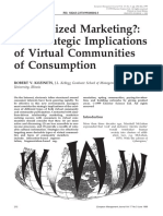 E-Tribalized Marketing?: The Strategic Implications of Virtual Communities of Consumption