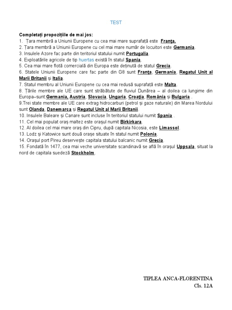 Test G | PDF