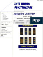 Imbracaminte Tinuta Uniforme Penitenciare - Accesorii Uniforma