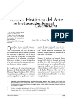 Reseña Histórica Del Arte en La Educacion Formal Colombiana José Mario Fandiño PDF