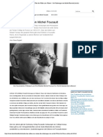 Über Den Willen Zum Wissen - Die Vorlesungen Von Michel Foucault (Archiv)