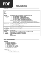 Writing A Formal Email