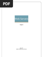 Web Servers: Unit 3