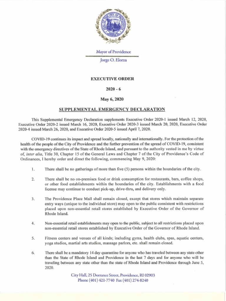 Mayor's Executive Order 20206 PDF