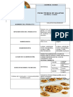 Ficha Tecnica de Galletas Oatmel