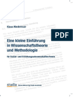 Niedermair, Klaus: Eine kleine Einführung in Wissenschaftstheorie und Methodologie: für Sozial- und Erziehungswissenschaftler/innen