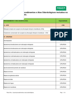 Tabela Procedimentos Odonto Unimed JF