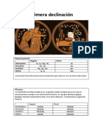 Primera Declinación