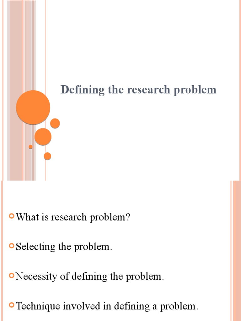 the research problem pdf