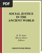 Social Justice in the Ancient World - K. D. Irani, Morris Silver (ed.)