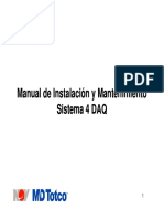 Manual de Instalación y Mantenimiento Manual de Instalación y Mantenimiento Sistema 4 DAQ Sistema 4 DAQ Sistema 4 DAQ Sistema 4 DAQ