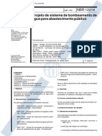 NBR 12214 92 - Proeto de sistema de bombeamento de água ara abastecimento público