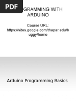 Programming With Arduino: Course URL: Uggy/home