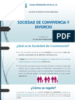 SOCIEDAD DE CONVIVENCIA Y DIVORCIO