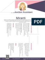 Miranti: Production Assistant