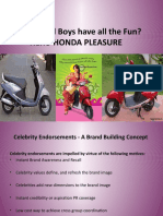 Why Should Boys Have All The Fun? Hero Honda Pleasure