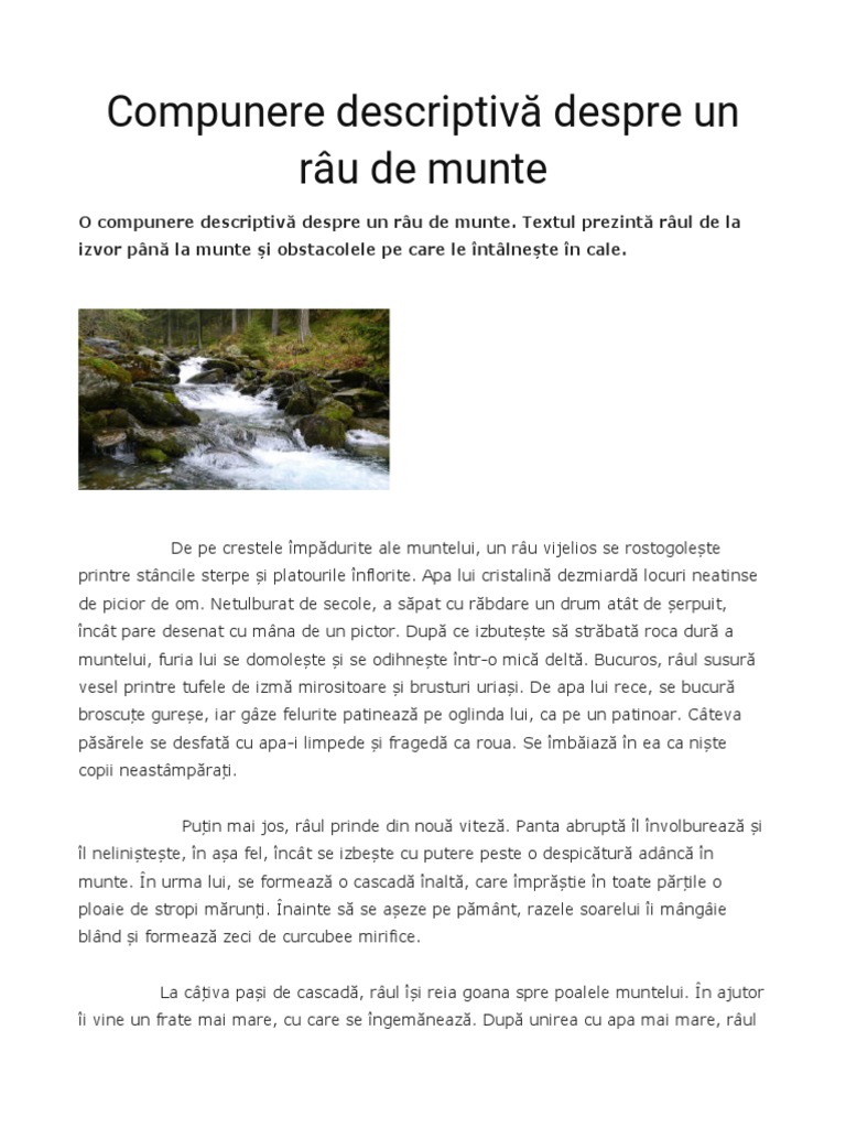Rau de Munte | PDF