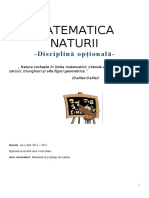 Matematica Naturii I