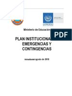 Plan Institucional MINED ACTUALIZADO AGOSTO 2018 PDF