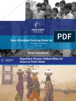 Safe Drinking Water for Rural India