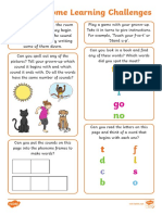 Phonics Phase 2 Home Learning Challenges PDF