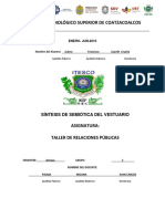 Sintesis 3.3 Simiótica Del Vestuario PDF