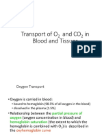 Transport of O2 and CO2 in Blood and