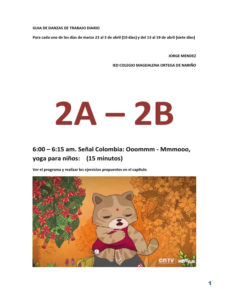 Guia para Danzas Segundo | PDF | Arte