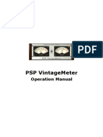 PSP Vintagemeter: Operation Manual