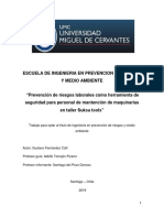 Prevención de Riesgos Laborales Como Herramienta de Seguridad para Personal de Mantención de Maquinarias