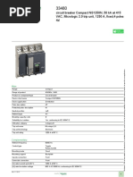 Product Data Sheet: Circuit Breaker Compact NS1250N, 50 Ka at 415 VAC, Micrologic 2.0 Trip Unit, 1250 A, Fixed, 4 Poles 4d