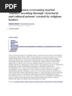Muslim women overcoming marital violence _ breaking through  structural and cultural prisons  created by religious leaders