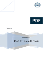 Prof. Dr. Islam El Nakib: Submitted To