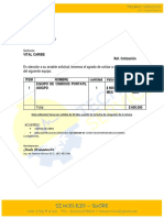 Cotizacion de Alquiler de Osmosis Portatil