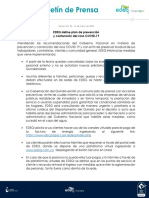 Boletín de Prensa EDEQ N5-2020 Medidas EDEQ COVID 19