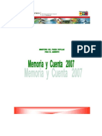 2007 MEMORIA-Y-CUENTA-2007 MINISTERIO DEL AMBIENTE