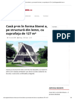 Casă P+M În Forma Literei A, Pe Structură Din Lemn, Cu Suprafața de 127 M - Stiri - MagazinulDeCase