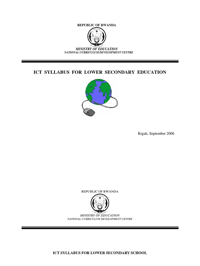 ICT Syllabus for Lower Secondary Education | PDF | Computer File ...