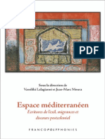 Vassiliki Lalagianni - Espace Mediterraneen Ecritures de LExil, Migrances Et Discours Postcolonial - Jericho PDF