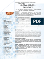 Global Issues - Pandemics: A. Lee La Información Dispuesta y Desarrolla Una A Una Las Actividades Propuestas