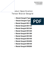 Product Specification Tensar Biaxial Geogrid