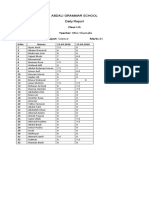 Remarks Sheet of Science. 6th