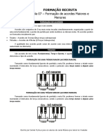 Aula 07 - Formação de Acordes (Maior e Menor) PDF