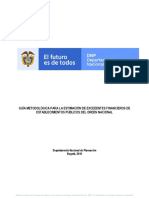 Guía Metodológica para La Estimación de Excedentes Financieros de Establecimientos Públicos - Colombia
