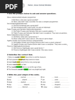 HW 5 Grammar