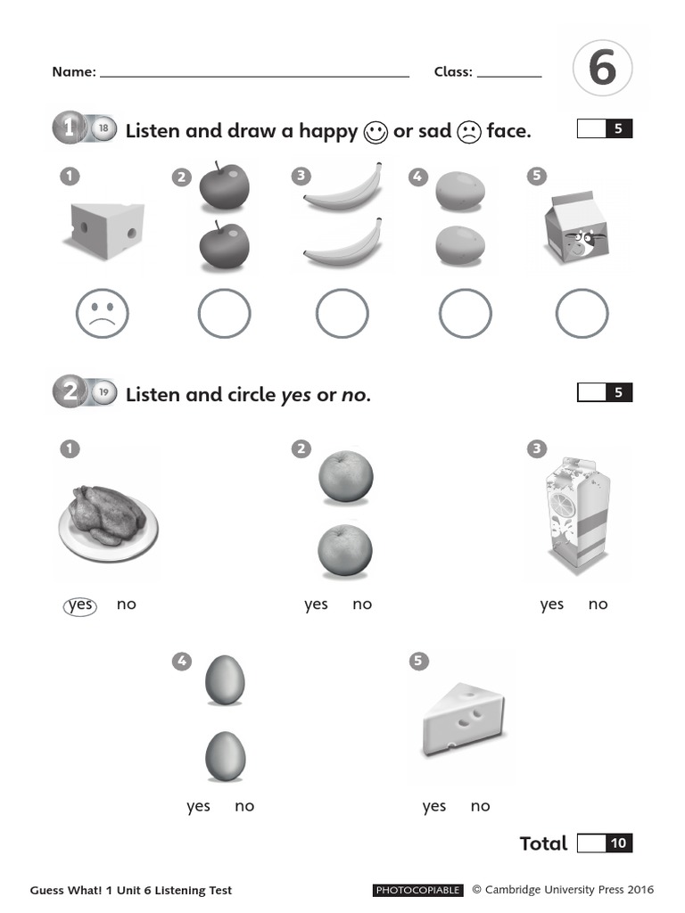 GW L1 Unit 6 Test SM PDF | PDF