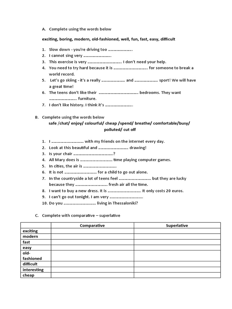 English Grammar For A2 Level | PDF